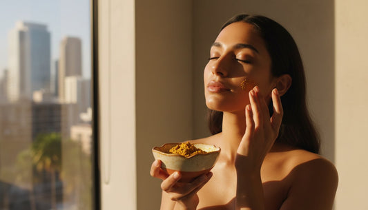 The Terra Glow Ubtan Face Scrub: A Sacred Polishing Ritual for Luminous Skin