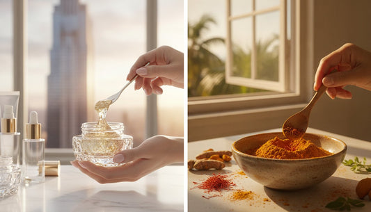Lumina 24K Face Polish vs Terra Glow Ubtan: Choosing Your Sacred Glow Ritual