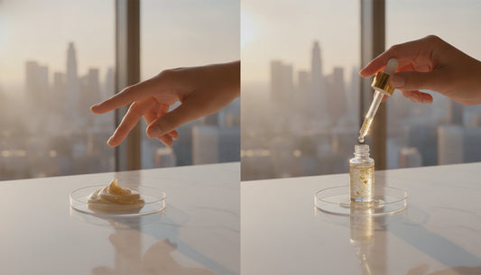 Gildora 24K Gold Face Cream vs. Solara 24K Face Serum: A Guide to Alchemical Radiance