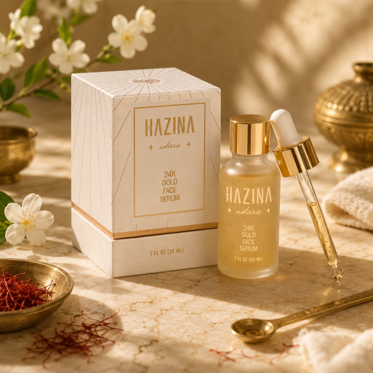 SOLARA - 24K GOLD FACE SERUM