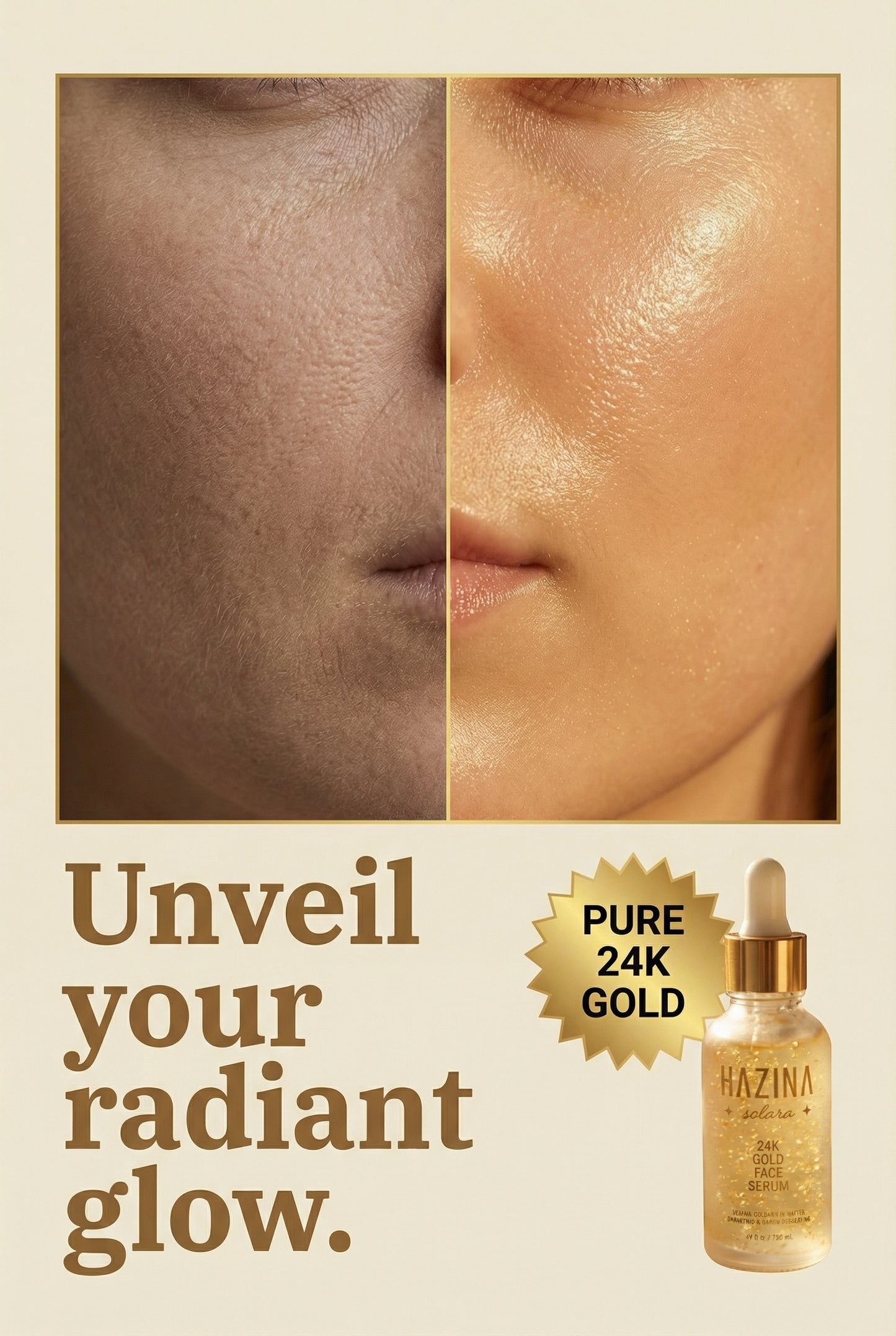 SOLARA - 24K GOLD FACE SERUM